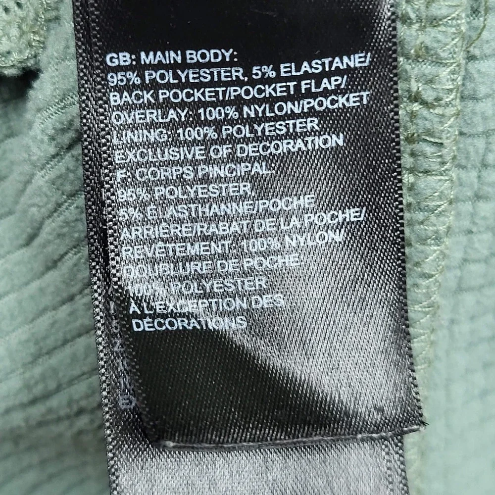 The North Face Men Jacket M Green Activewear Gorpcore Logo Zipper Long Sleeve